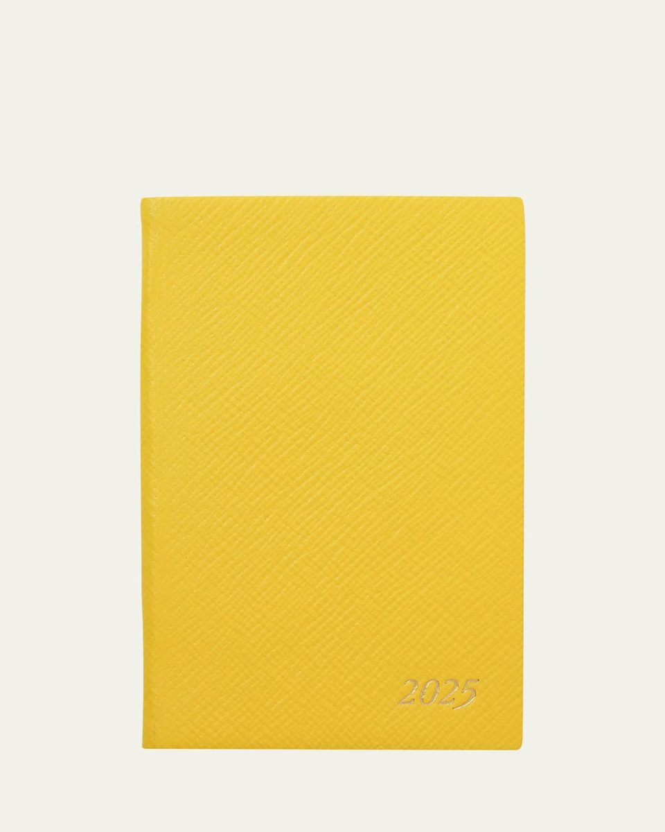 2025 Panama Leather Weekly Agenda with Pocket
